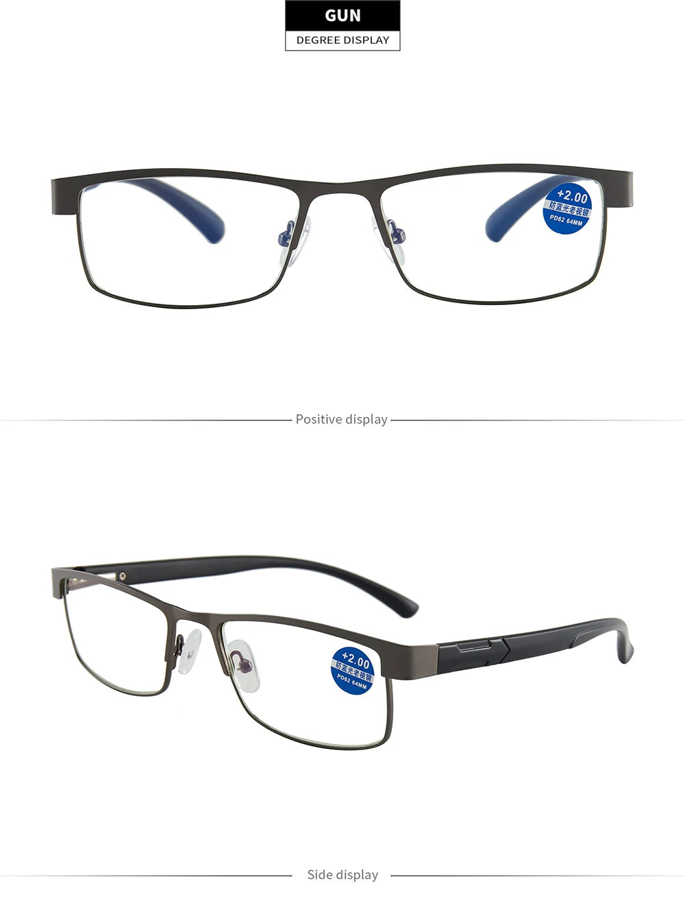 Lentes de lectura +1.0 (filtro azul, uso diario)