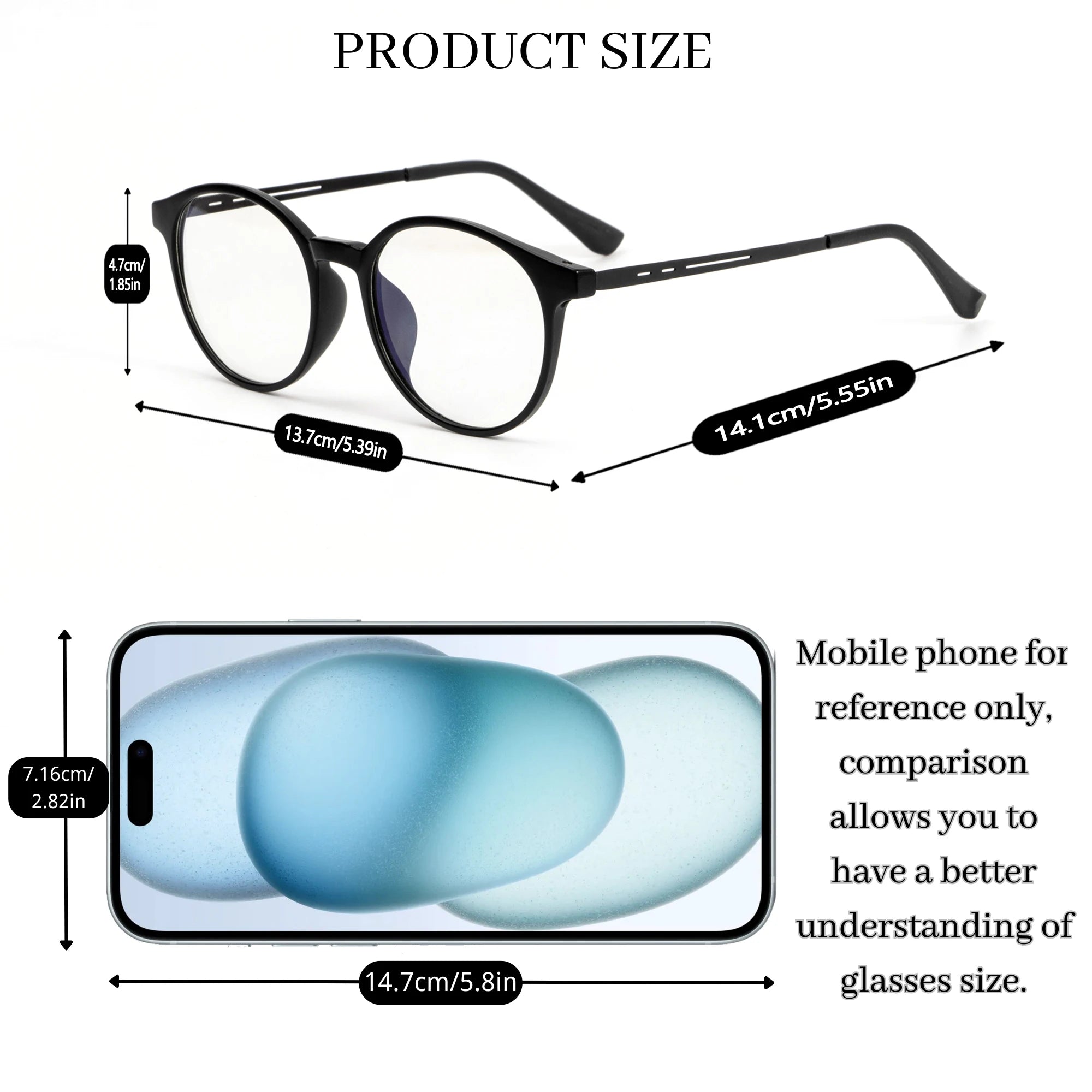 Lentes de Lectura Progresivos Multifocales Fotocromáticos Unisex – Montura Circular