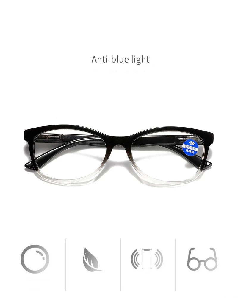 Gafas de lectura multifocales con enfoque automático, ajuste progresivo de la visión, con una sola potencia (2.0)
