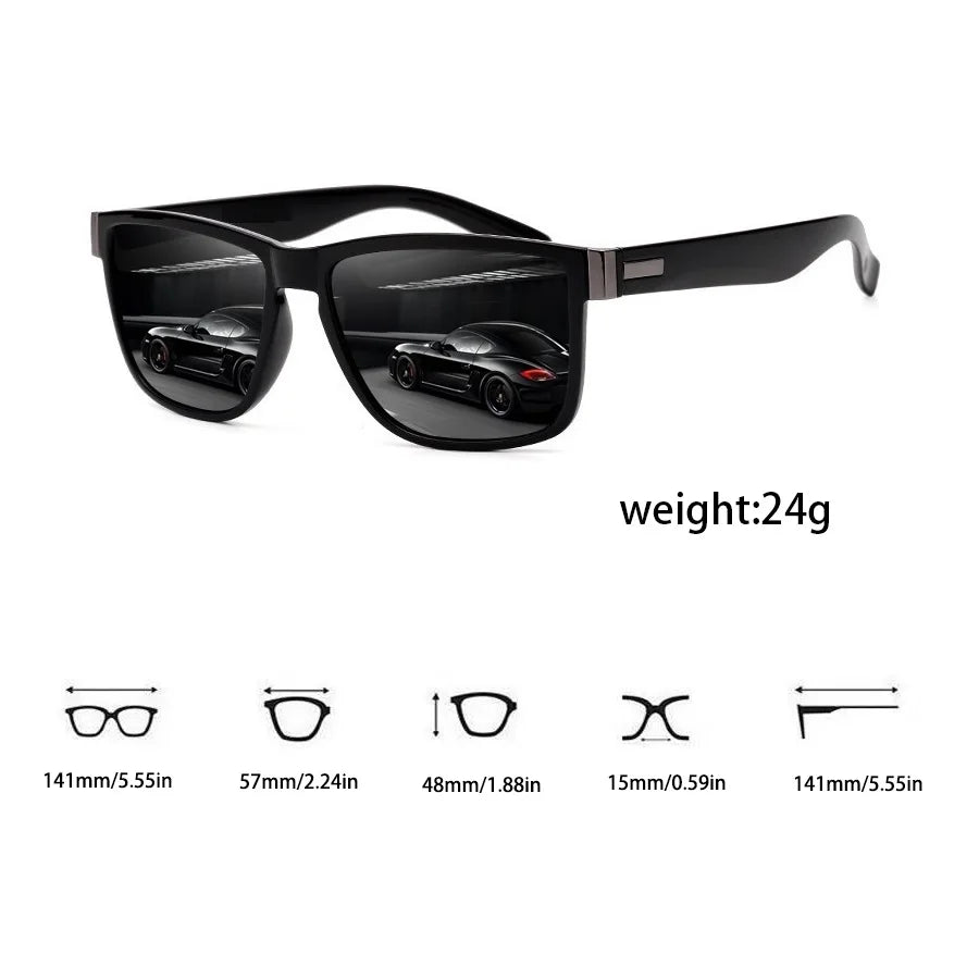 Pack 3 Lentes de Sol UV400 Cuadrados Clásicos Unisex – Livianos y Modernos para Uso Exterior