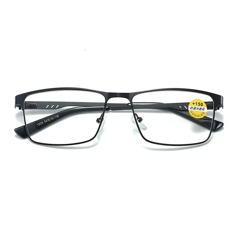 Gafas de lectura para hombre con filtro luz azul y bisagras flexibles – +0.75 a +2.25