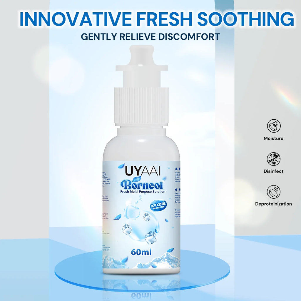 Solución para Lentes de Contacto 120 ml – Limpieza, Higiene y Cuidado Ocular – Formato Portátil