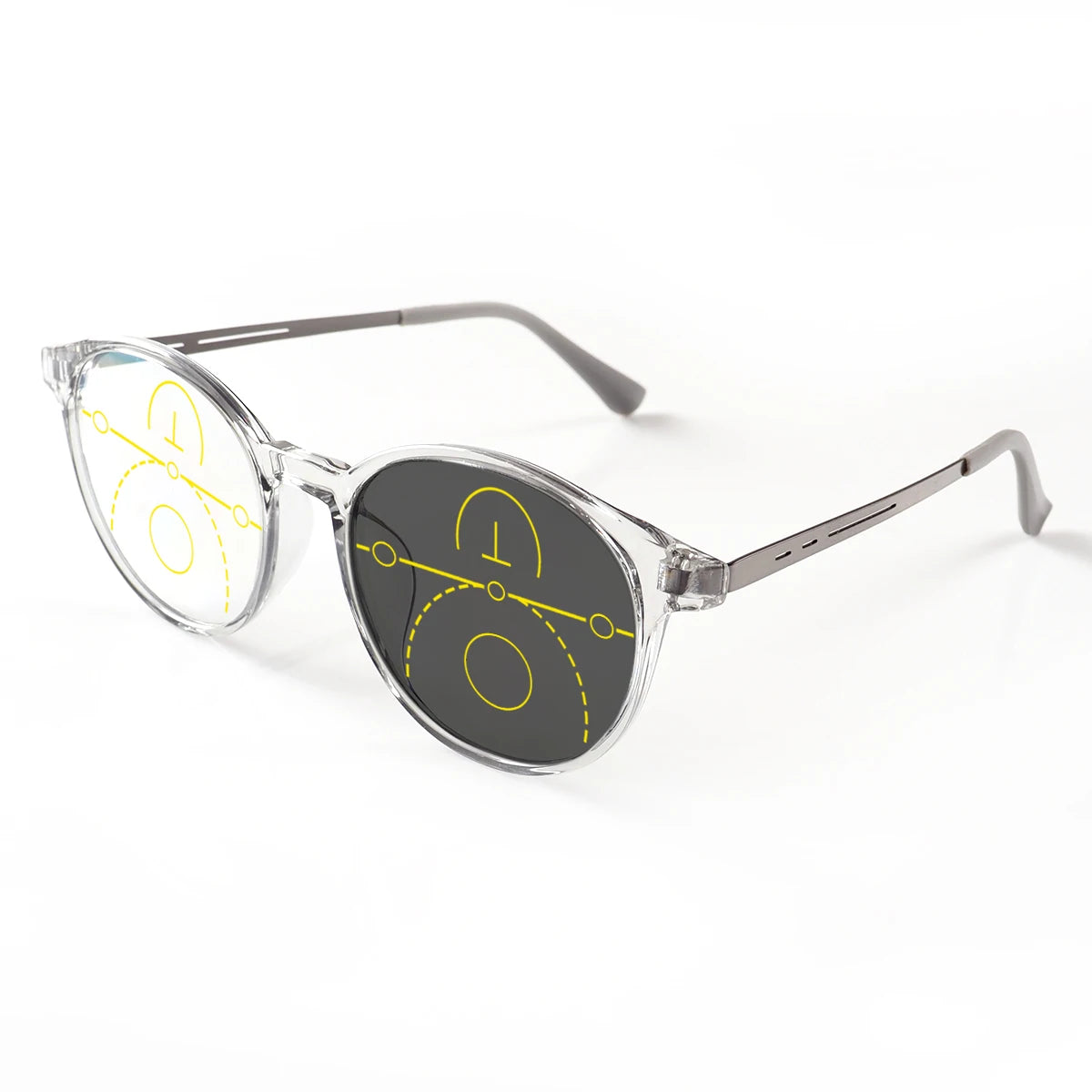 Lentes de Lectura Progresivos Multifocales Fotocromáticos Unisex – Montura Circular