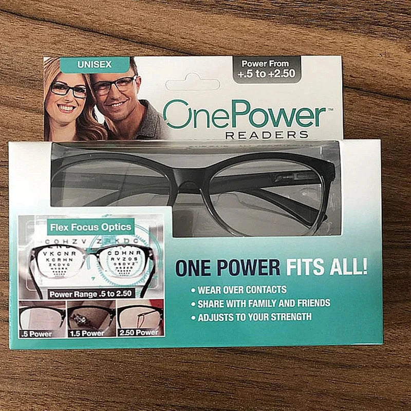 Gafas de lectura multifocales con enfoque automático, ajuste progresivo de la visión, con una sola potencia (2.0)