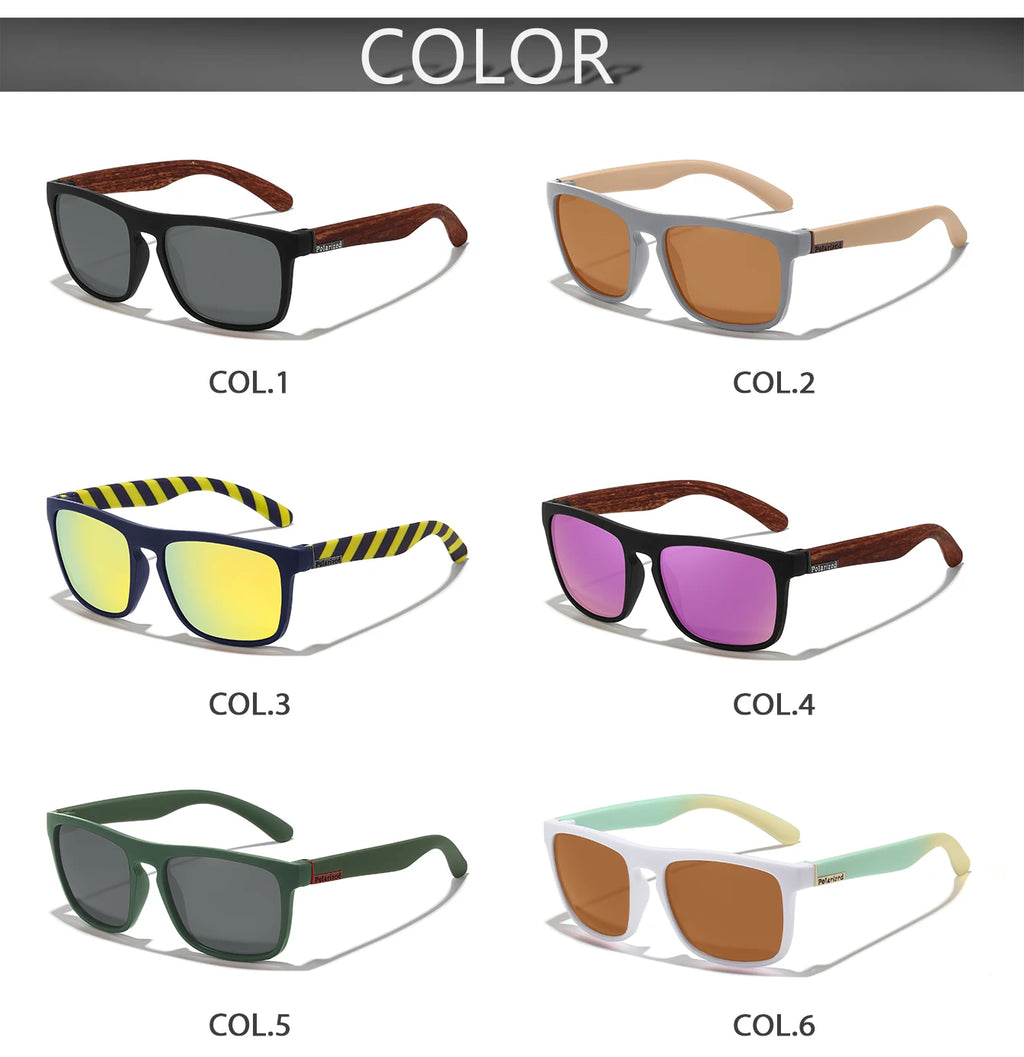 Lentes de sol deportivos polarizados con cambio de color para ciclismo y conducción, con visión mejorada en condiciones diurnas y nocturnas