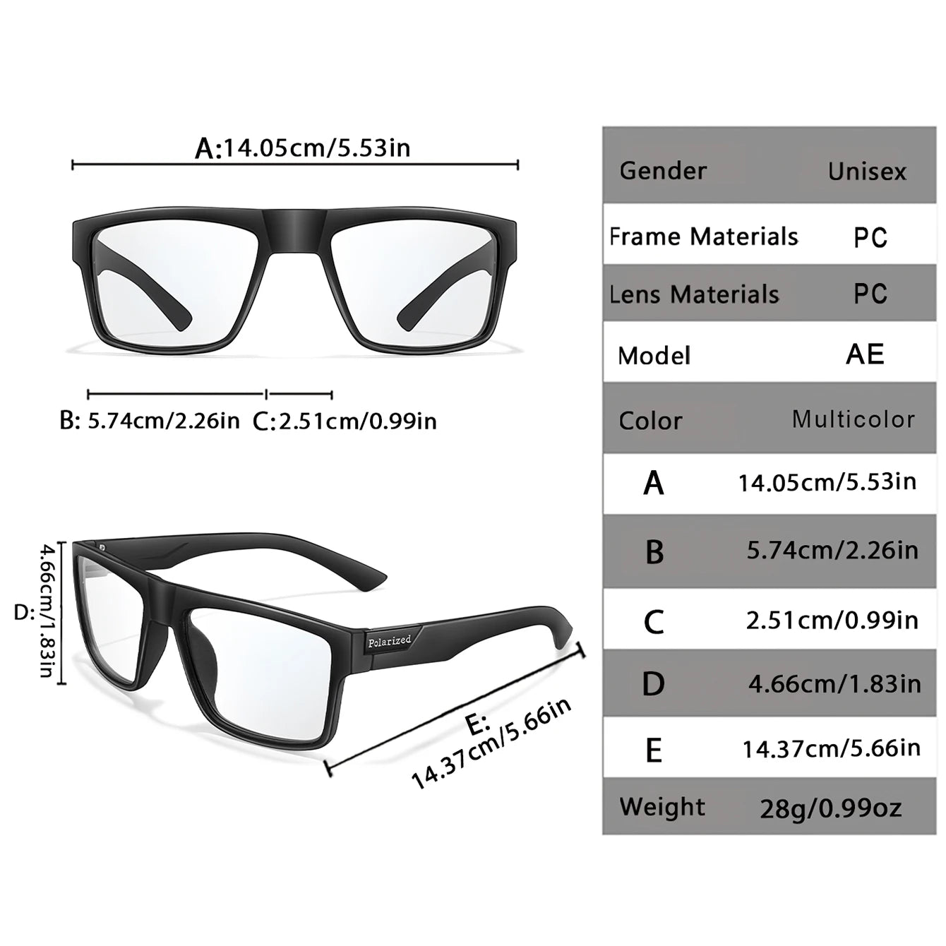 Lentes de sol deportivos polarizados con cambio de color para ciclismo y conducción, con visión mejorada en condiciones diurnas y nocturnas