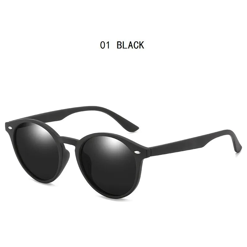 Lentes de Sol Redondos Polarizados UV400 Vintage Unisex – Estilo Clásico para Uso Diario y Conducción