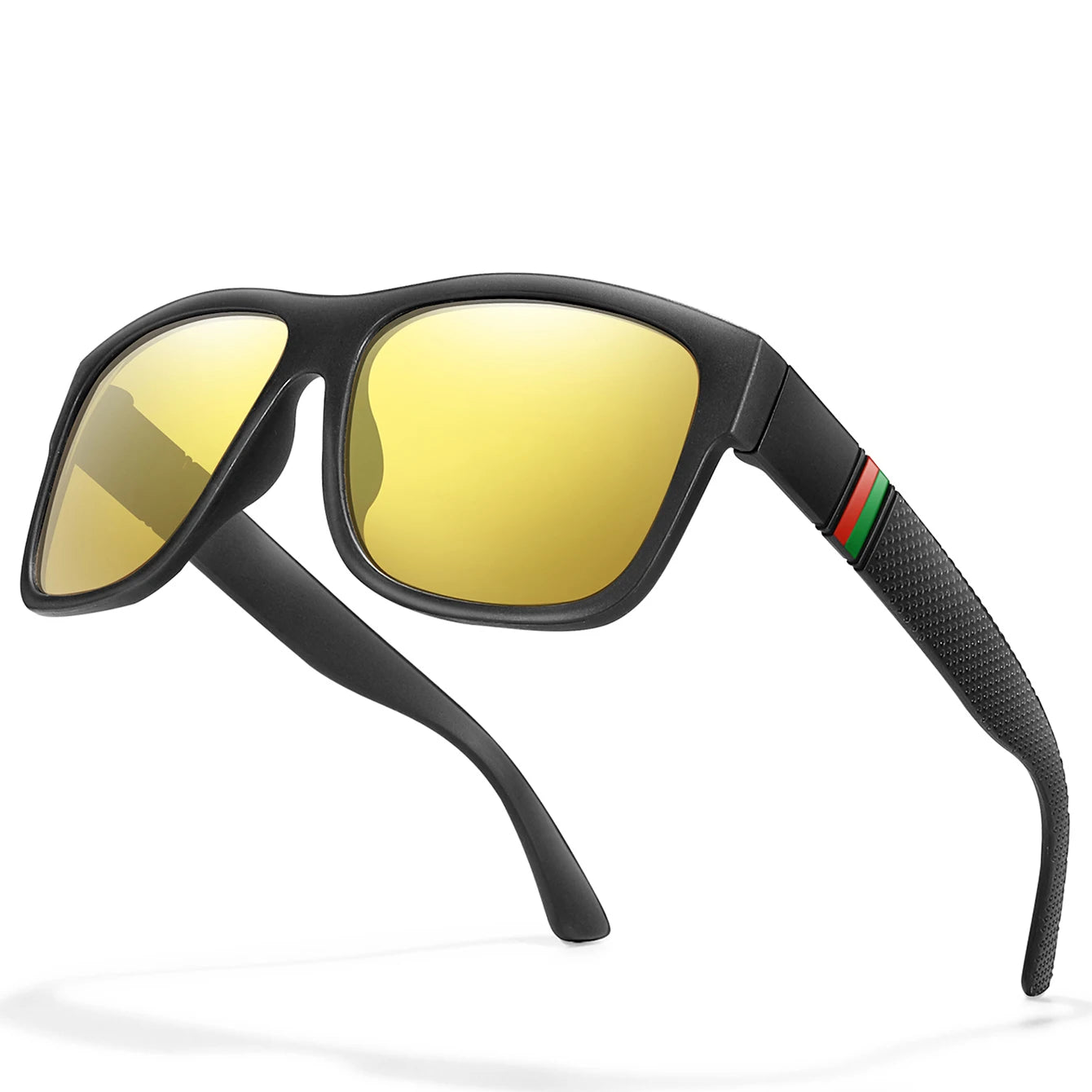 Lentes de Sol Cuadrados Polarizados UV400 para Hombre – Estilo Clásico Vintage para Uso Outdoor y Conducción