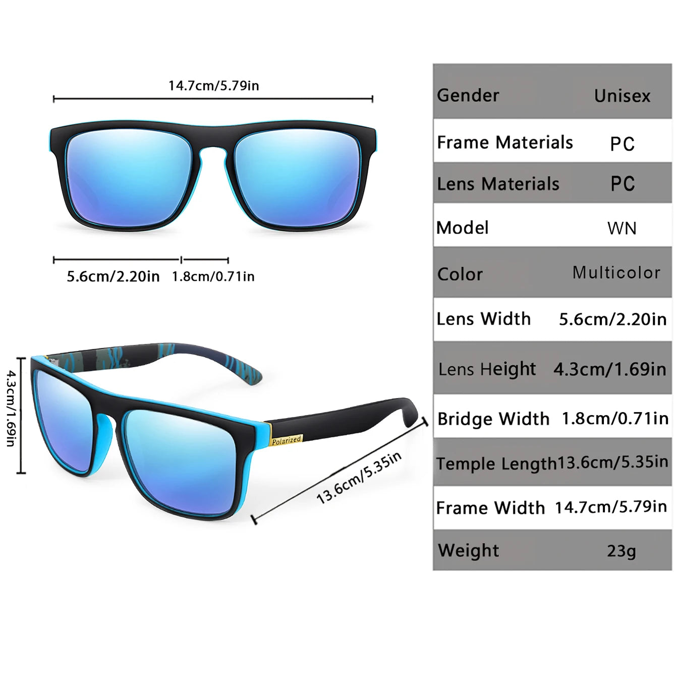 Lentes de sol deportivos polarizados con cambio de color para ciclismo y conducción, con visión mejorada en condiciones diurnas y nocturnas