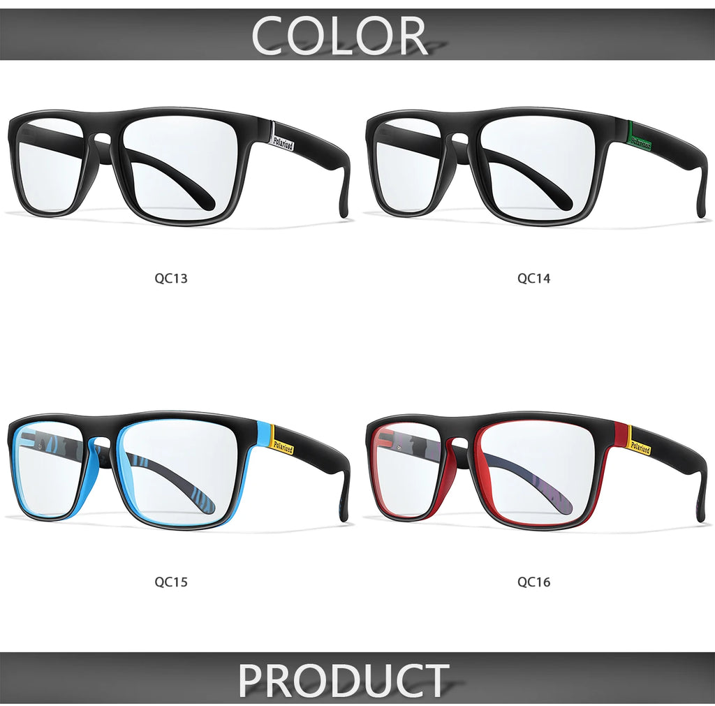 Lentes de sol deportivos polarizados con cambio de color para ciclismo y conducción, con visión mejorada en condiciones diurnas y nocturnas