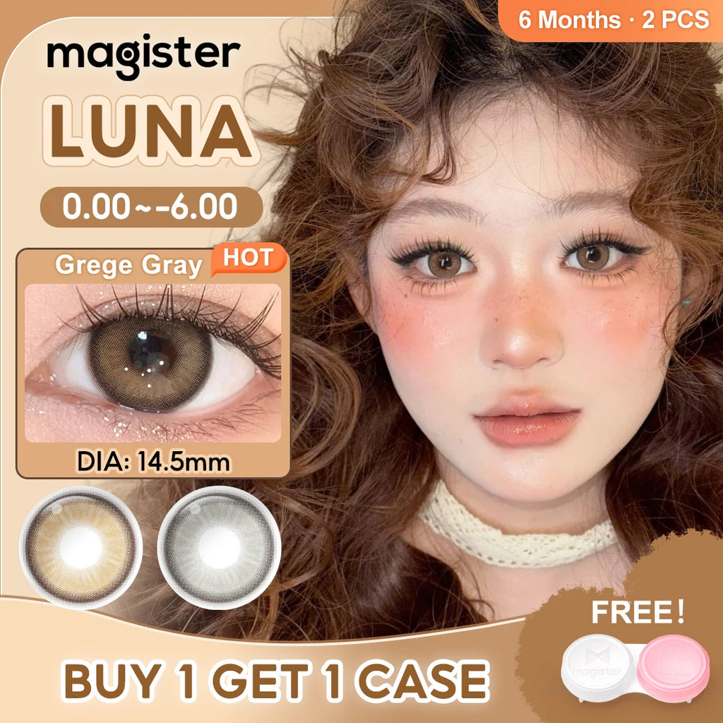 Lentes de Contacto Graduados Magister (0.00 a -6.00) 14.5 mm Efecto Ojo Grande Luna – Uso Semestral (6 meses)
