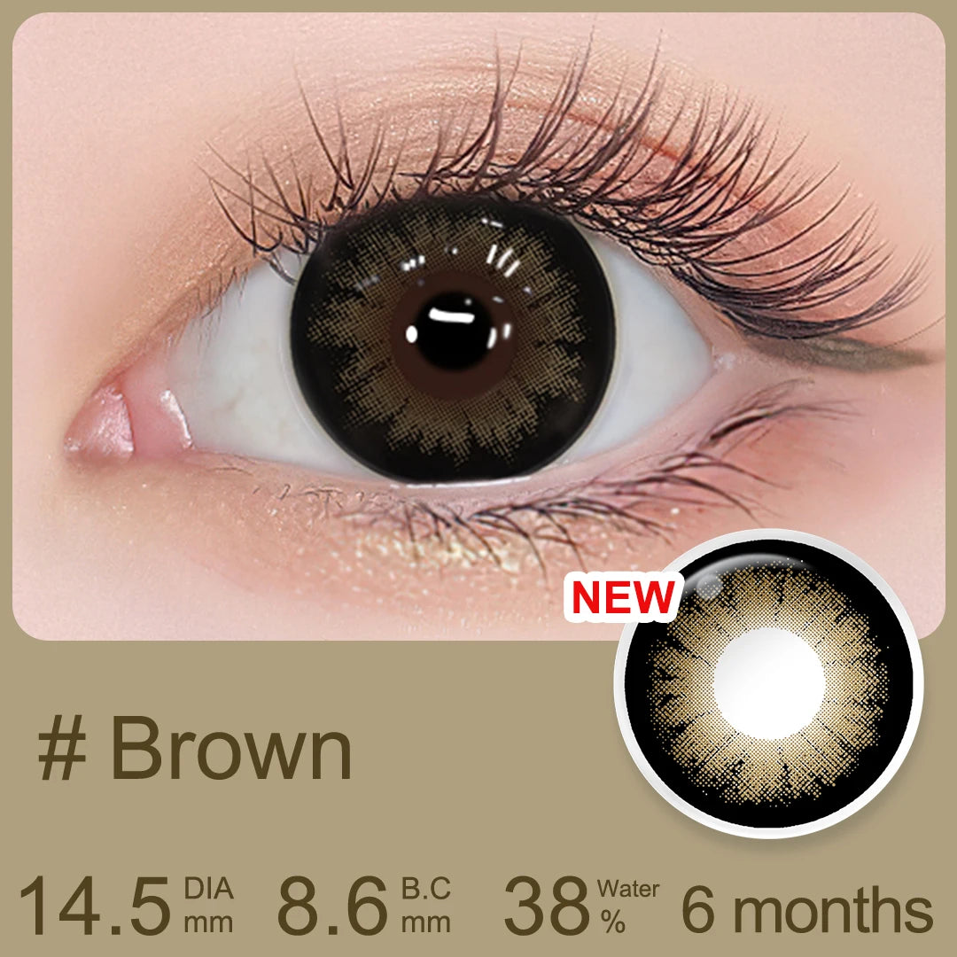 Lentes de Contacto Graduados Magister (0.00 a -6.00) 16.0 mm Efecto Ojo Grande – Color Estilo Clásico – Uso Semestral (6 meses)