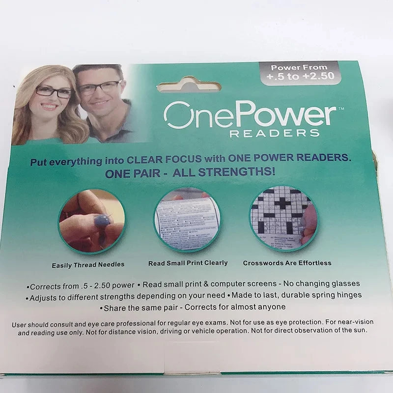 Gafas de lectura multifocales con enfoque automático, ajuste progresivo de la visión, con una sola potencia (2.0)