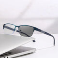 Gafas Multifocales Fotocromáticas con Filtro Luz Azul para Presbicia – Montura Semi al Aire Hombre +0.00 a +4.00