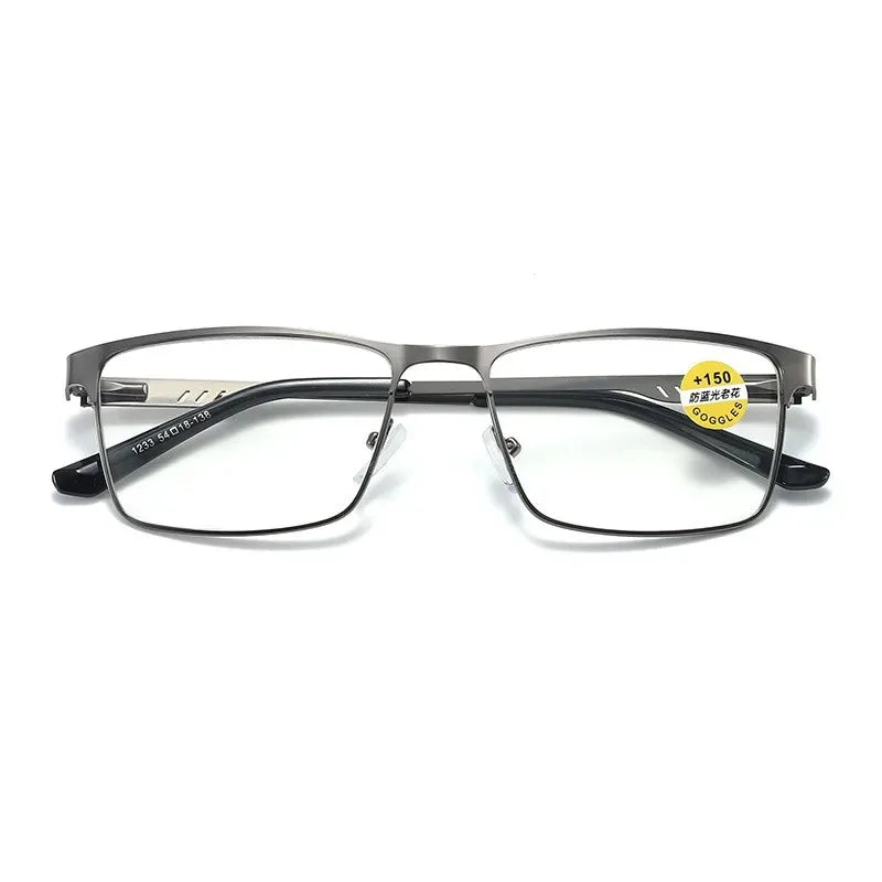 Gafas de lectura para hombre con filtro luz azul y bisagras flexibles – +0.75 a +2.25