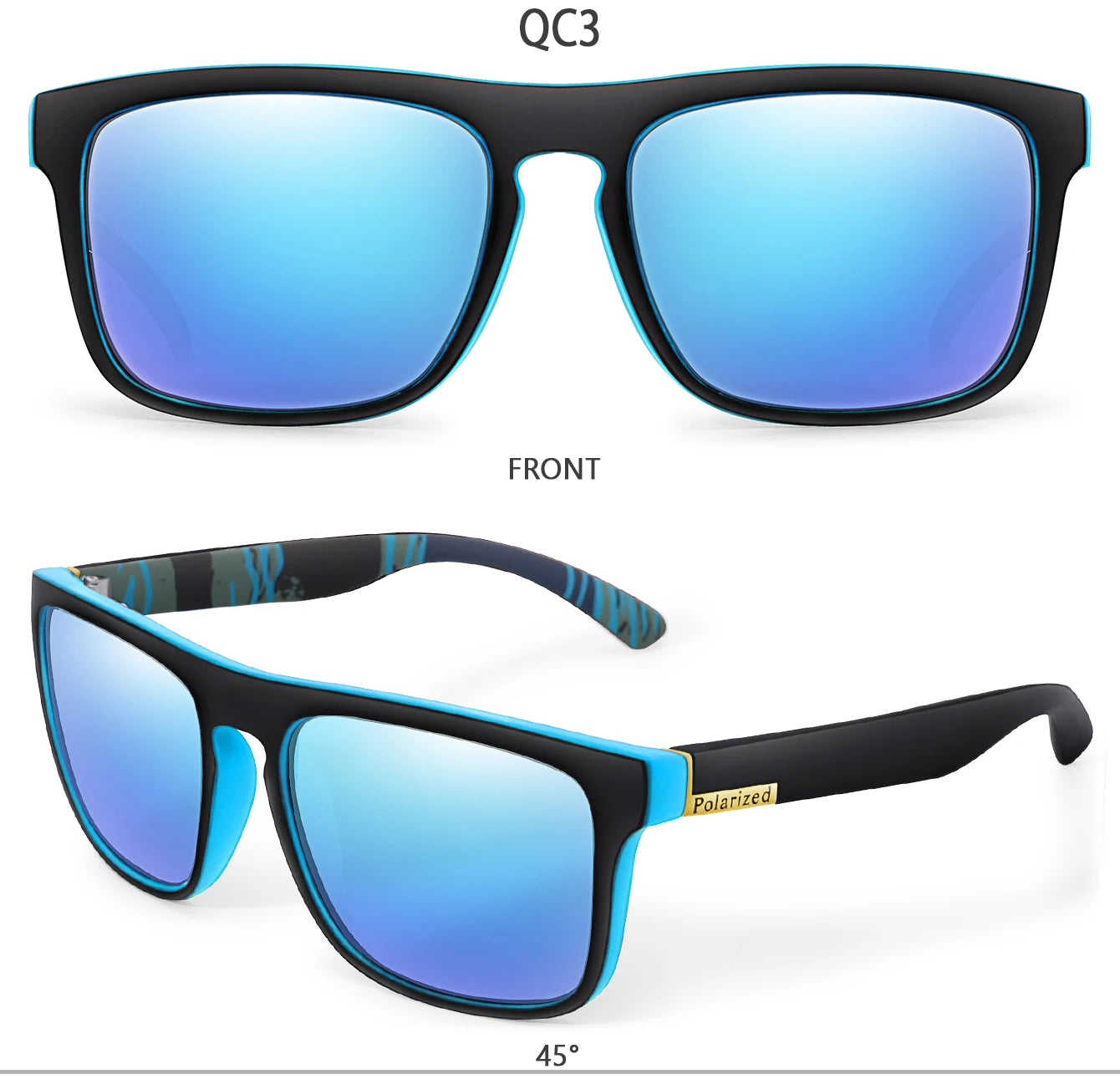 Lentes de sol deportivos polarizados con cambio de color para ciclismo y conducción, con visión mejorada en condiciones diurnas y nocturnas