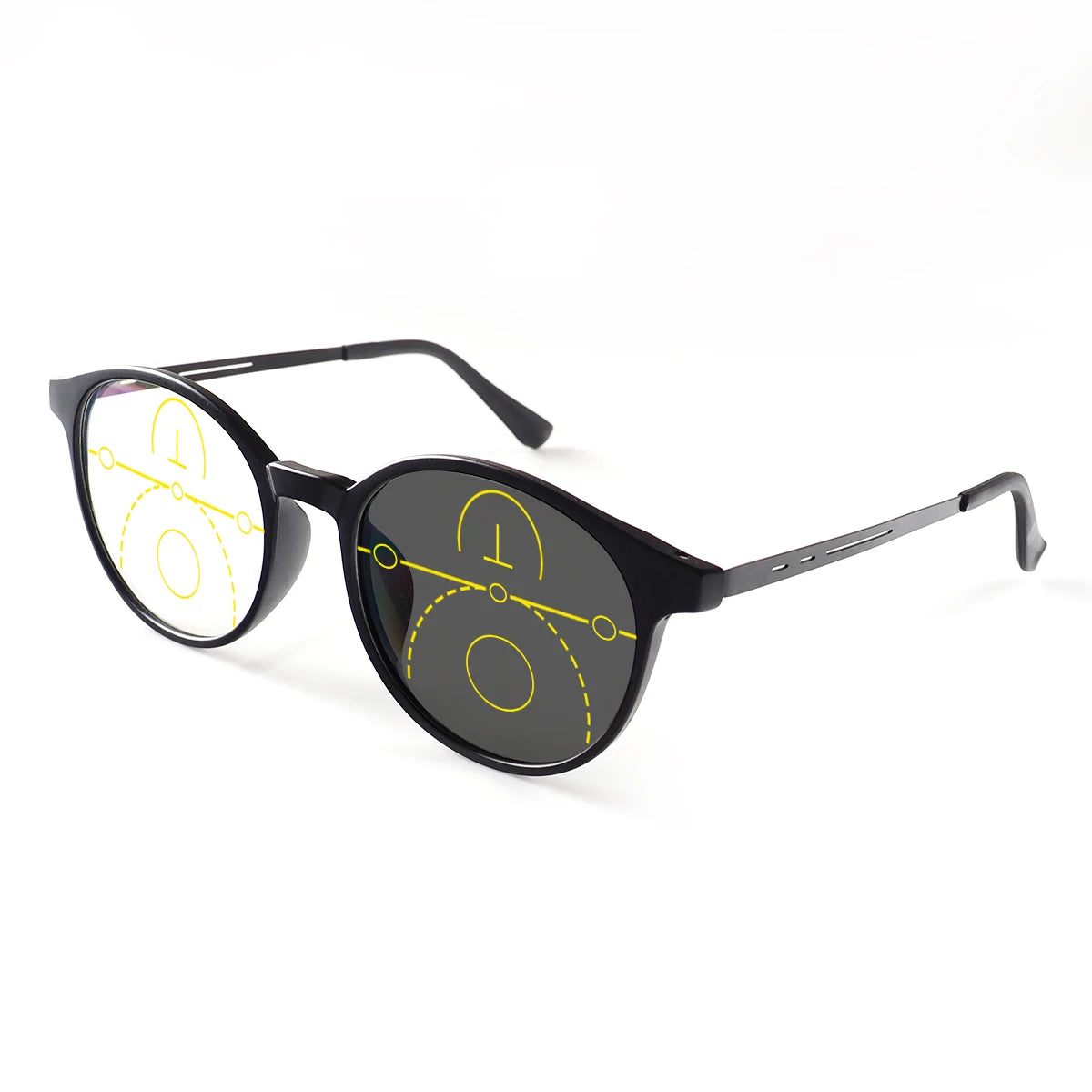 Lentes de Lectura Progresivos Multifocales Fotocromáticos Unisex – Montura Circular