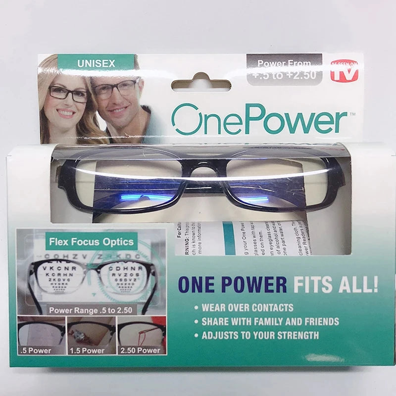 Gafas de lectura multifocales con enfoque automático, ajuste progresivo de la visión, con una sola potencia (2.0)