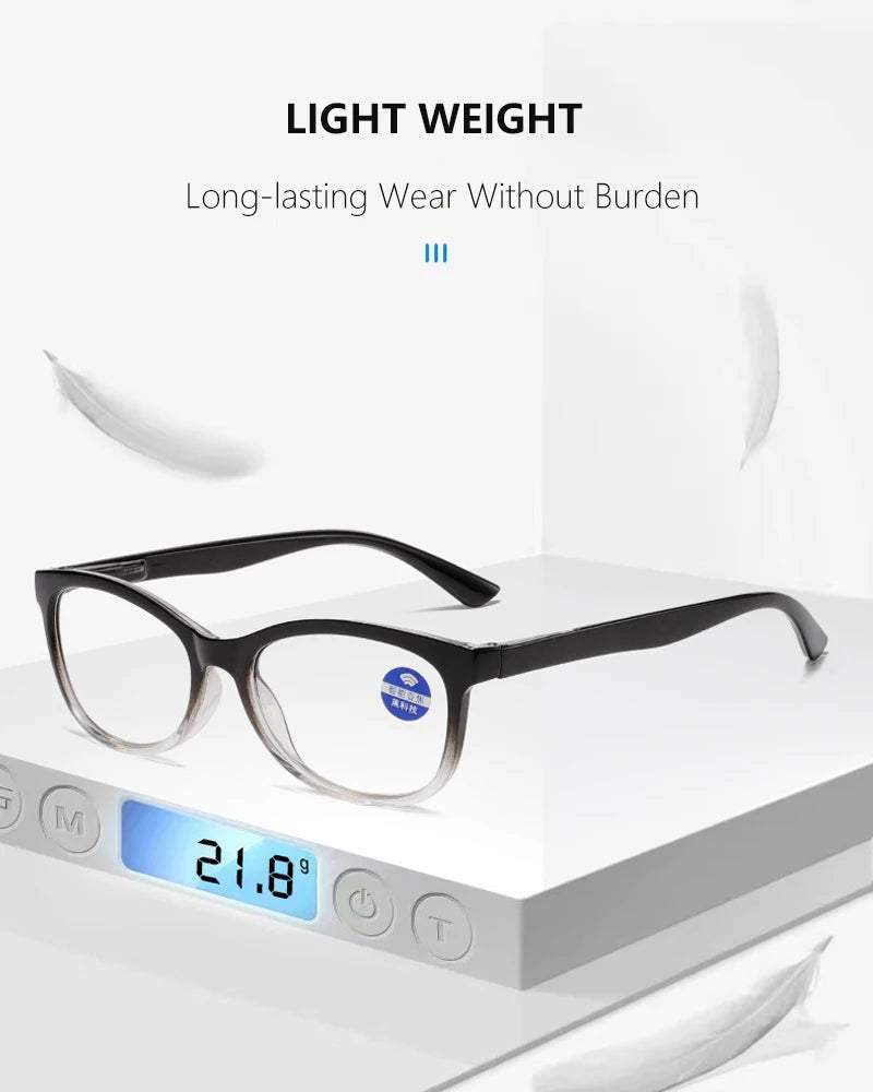 Gafas de lectura multifocales con enfoque automático, ajuste progresivo de la visión, con una sola potencia (2.0)