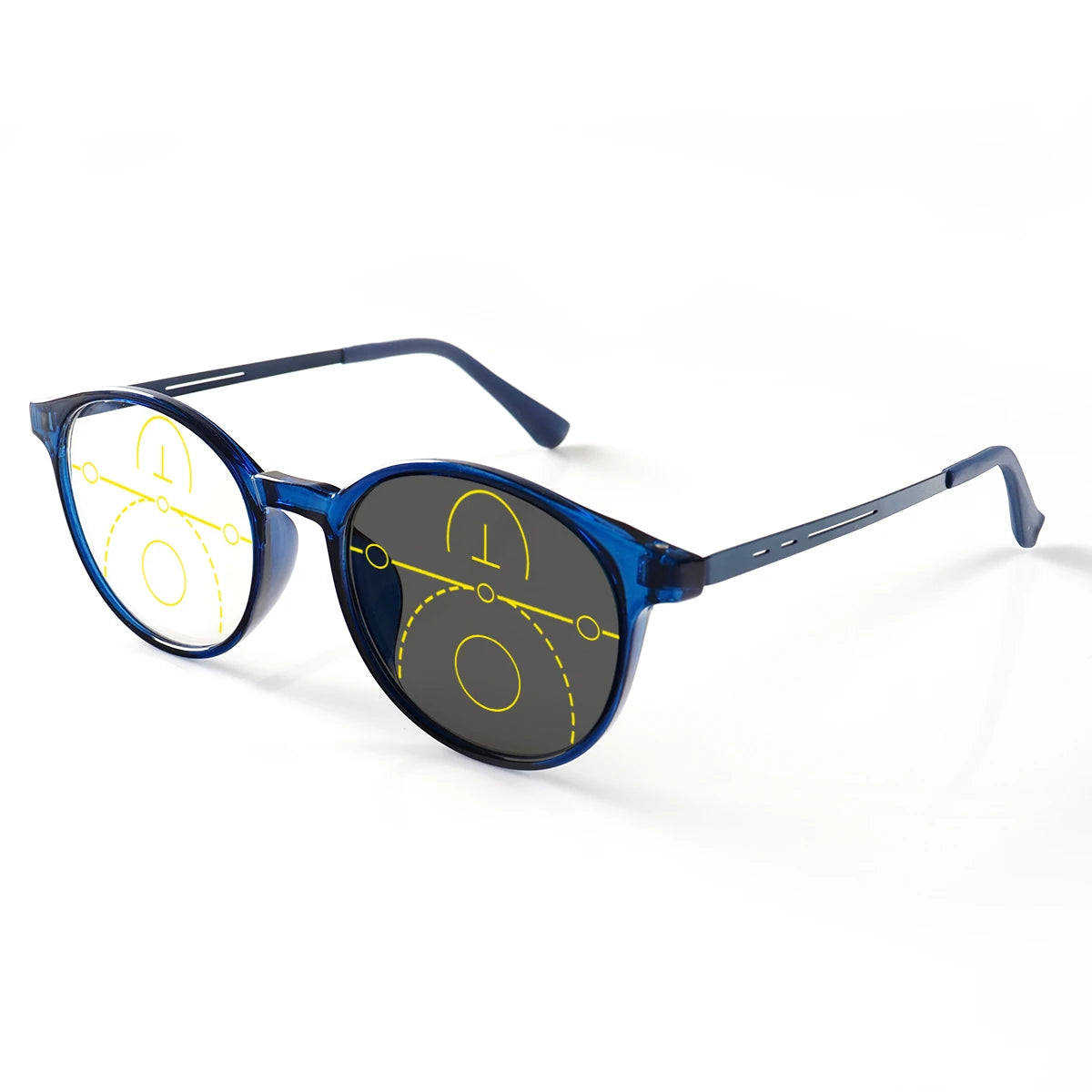 Lentes de Lectura Progresivos Multifocales Fotocromáticos Unisex – Montura Circular