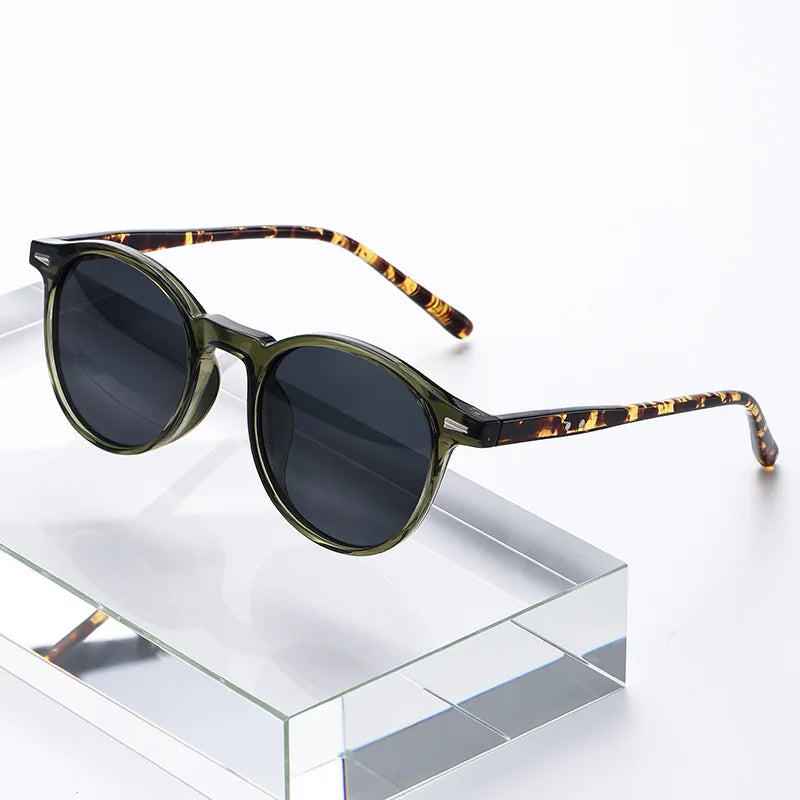 Lentes de Sol Redondos Vintage Unisex – Estilo Clásico Circular para Uso Diario