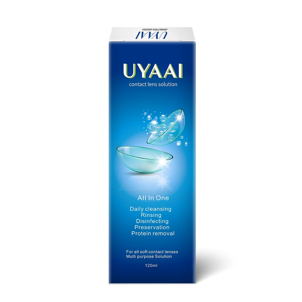 Solución para Lentes de Contacto 120 ml – Limpieza, Higiene y Cuidado Ocular – Formato Portátil