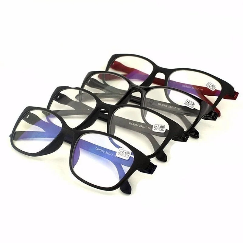 Lentes de Lectura Rectangulares Unisex con Filtro de Luz Azul – +0.0 / +1.0 / +1.5 / +2.0 / +2.5 / +3.0 / +3.5 / +4.0