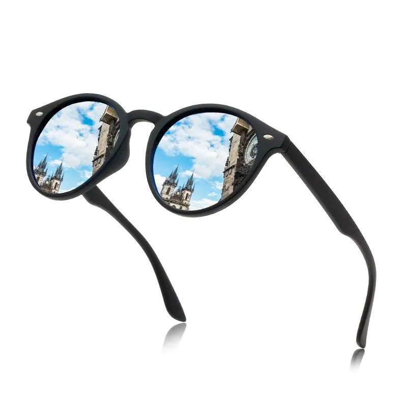 Lentes de Sol Redondos Polarizados UV400 Vintage Unisex – Estilo Clásico para Uso Diario y Conducción