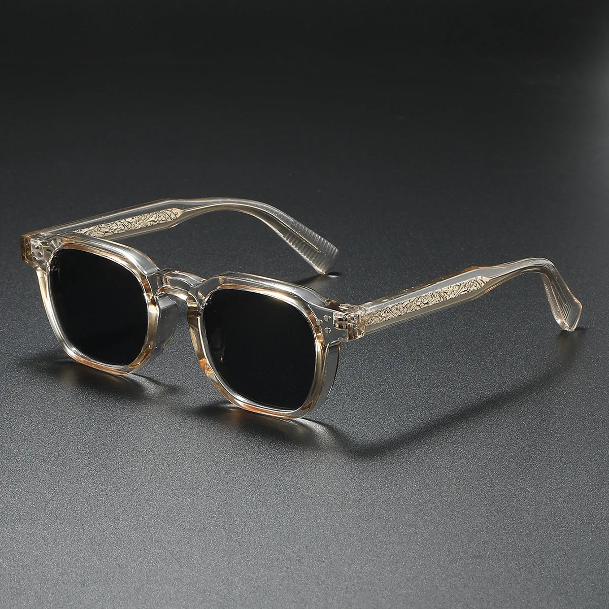 Lentes de Sol Cuadrados Polarizados Unisex con Núcleo Metálico – Estilo Moderno para Conducción y Uso Diario