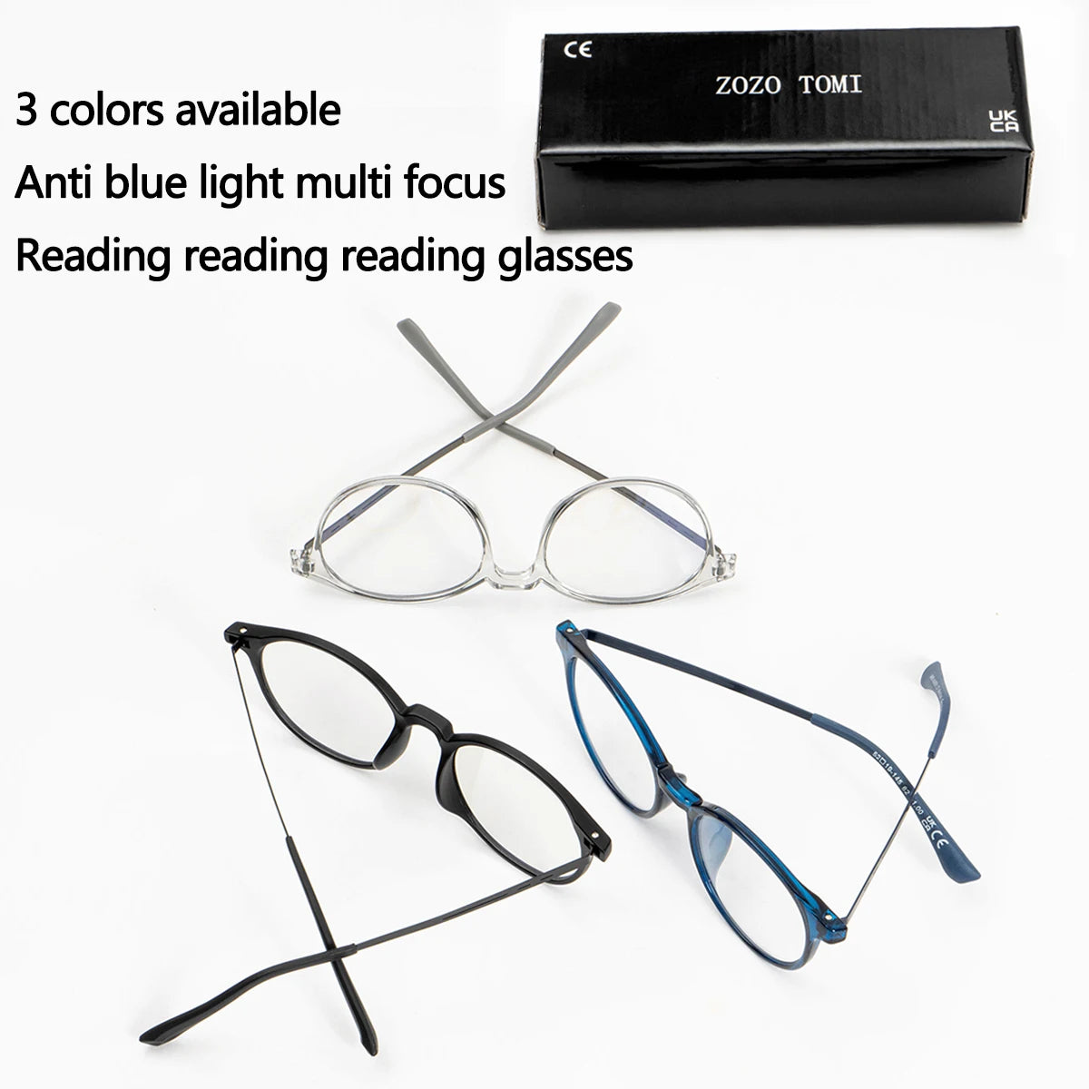 Lentes de Lectura Progresivos Multifocales Fotocromáticos Unisex – Montura Circular