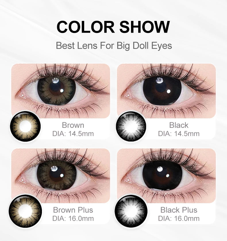 Lentes de Contacto Graduados Magister (0.00 a -6.00) 16.0 mm Efecto Ojo Grande – Color Estilo Clásico – Uso Semestral (6 meses)